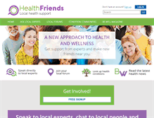 Tablet Screenshot of health-friends.org